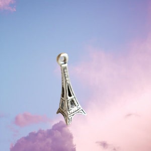 Sterling Eiffel Tower Charm Sterling Silver Charms Jewelry Supplies image 3