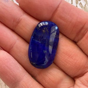 Lapis Lazuli Gemstone Cabochon - Large Blue Lapis Cabochon - Jewelry Making