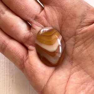 Agate Gemstone Cabochon - Large Brown Agate Cabochon - Jewelry Making