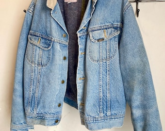 Giacca di jeans foderata vintage Lee Storm Rider