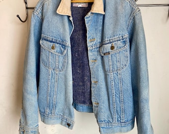 Giacca di jeans foderata vintage Lee Storm Rider