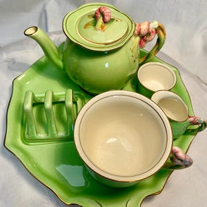 ビンテージ WINTON チンツ柄クリーマーとシュガーポットセット
