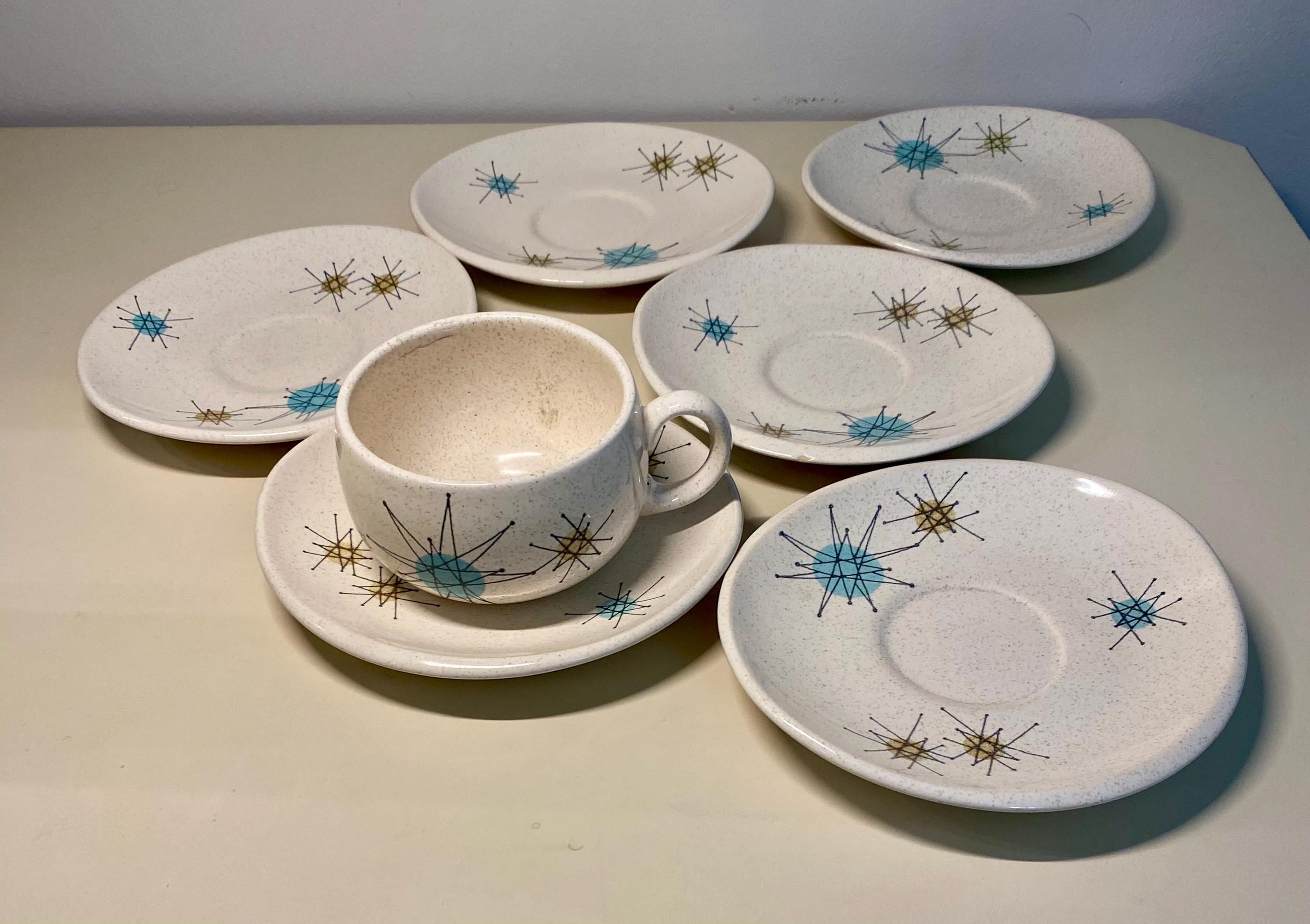Franciscan Atomic Starburst Cup and Saucer - Etsy
