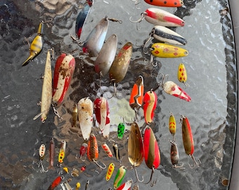 Large Collection of Vintage Fishing Spoon Lures