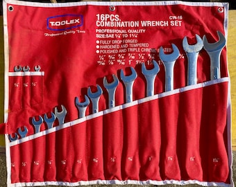 Set di chiavi combinate Toolex da 16 pezzi