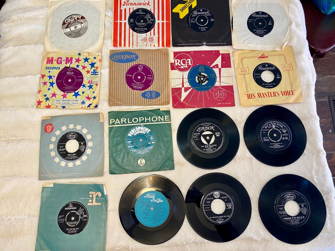 45 Rpm Store Vintage 45 RPM Vinyl Bundle - Etsy