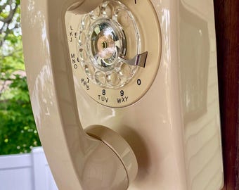 Northern Telecom Vintage Wall Phone Rotary Dial