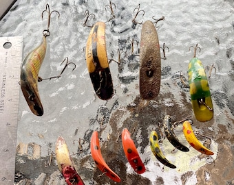 Vintage Flatfish Lure Collection