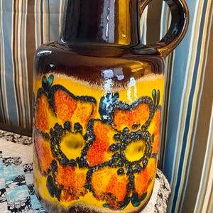 Vintage german fat lava floor vase - Etsy 日本