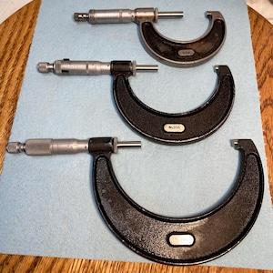 3 Moore & Wright Model 966 Outside Micrometers