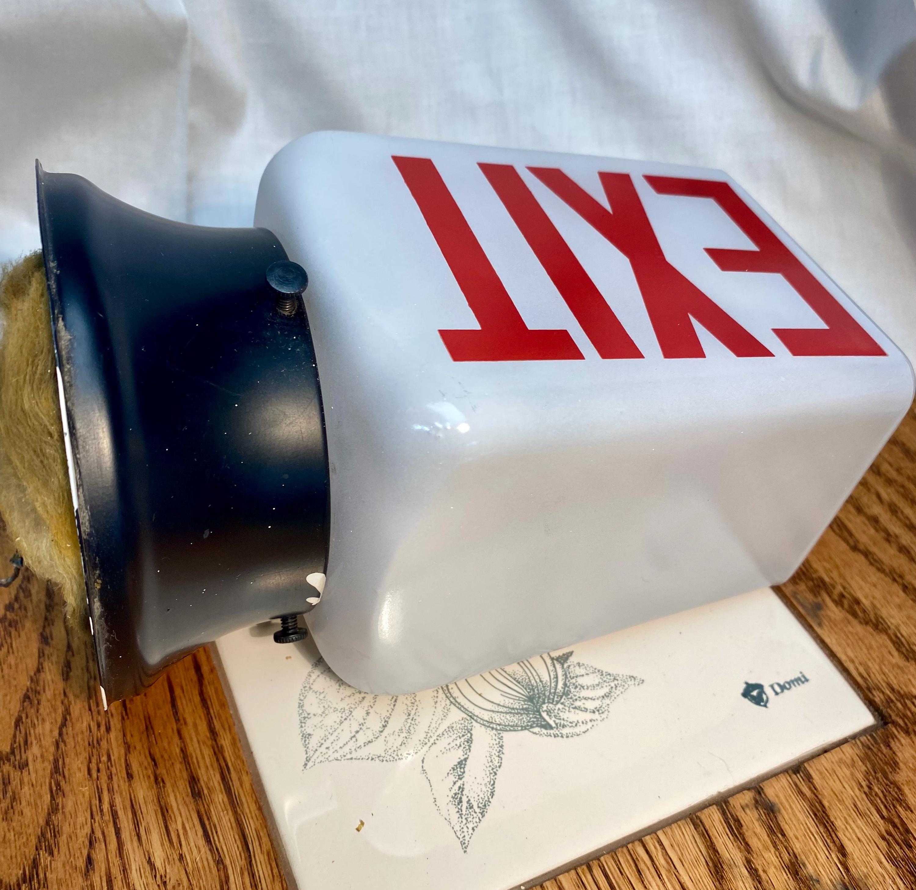 Vintage Glass Exit Sign - Etsy Canada