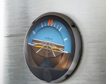 Airplane Instrument Dial Magnet, Aviation Gift, Attitude Indicator