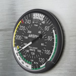 Imán redondo de navegación de avión: decoración de aviación, regalo para entusiastas de la aviación, accesorio de piloto, dial del panel de instrumentos de vuelo, avión