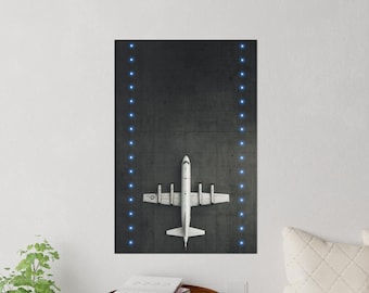 P-3 Orion Naval Aviation Runway Wall Decal  |  Military Maritme Airplane Home Decor