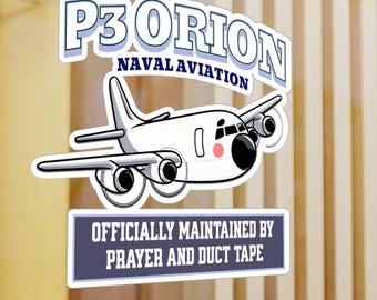P-3 Orion Naval Aviation Decal | Funny US Navy Veteran Gift