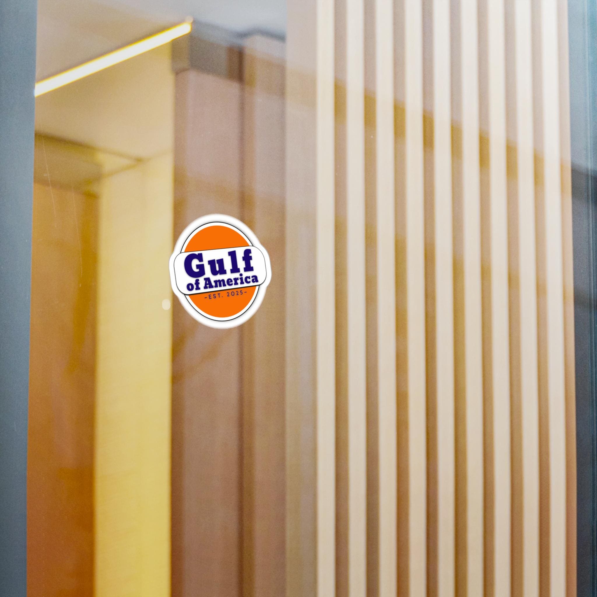 Lfm Sticker Gulf of America Vinyl Decal: Vintage Oil Logo Sticker - Etsy