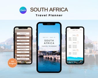 South Africa Travel Planner | 2-Week Digital Trip Itinerary & Guide | Digital Download