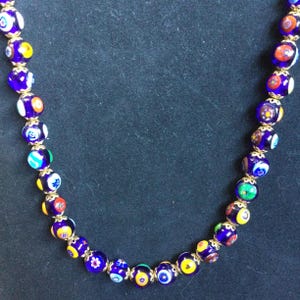 Venezianische MILLEFIORI Glasperlenkette
