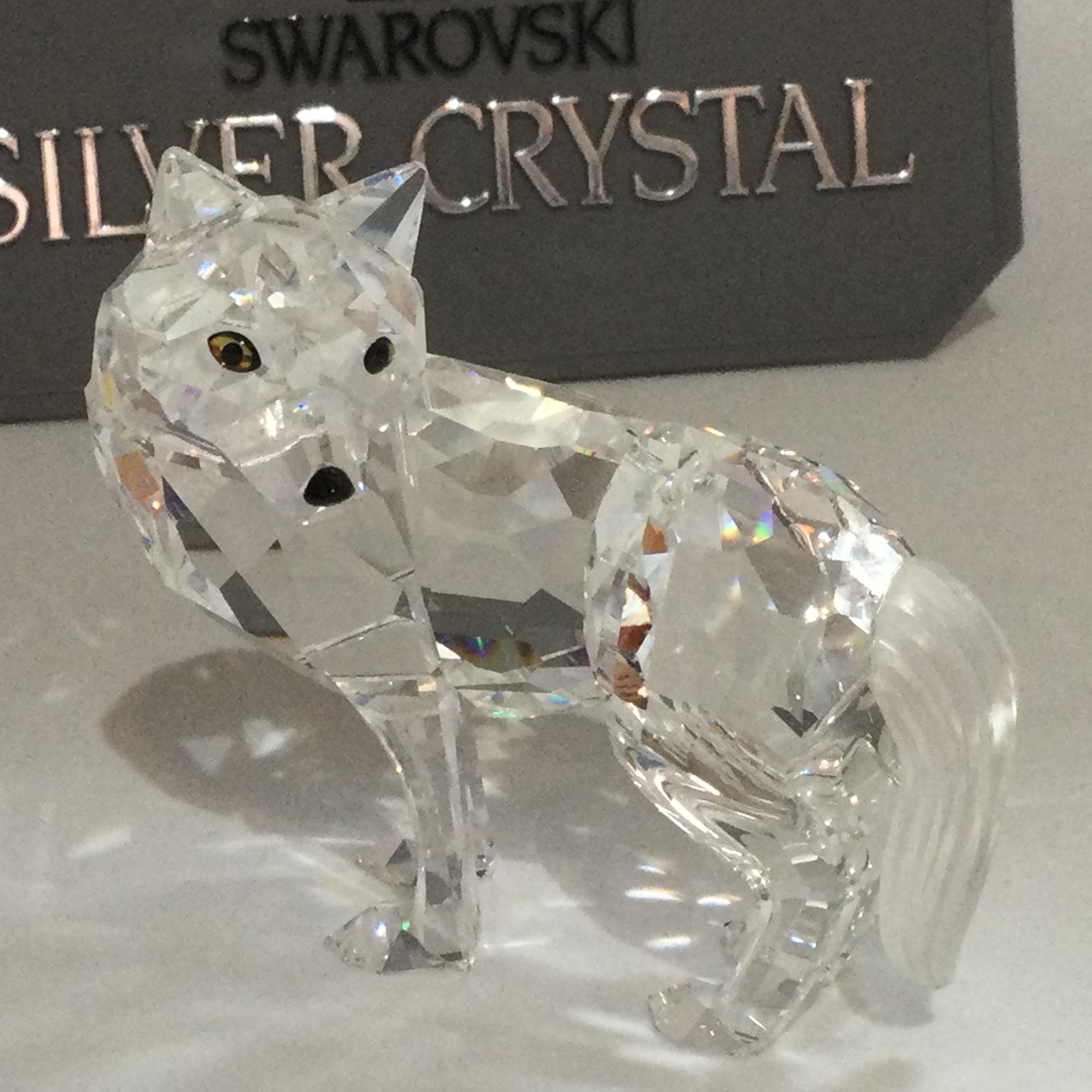 Swarovski Crystal WOLF #207549 - Etsy