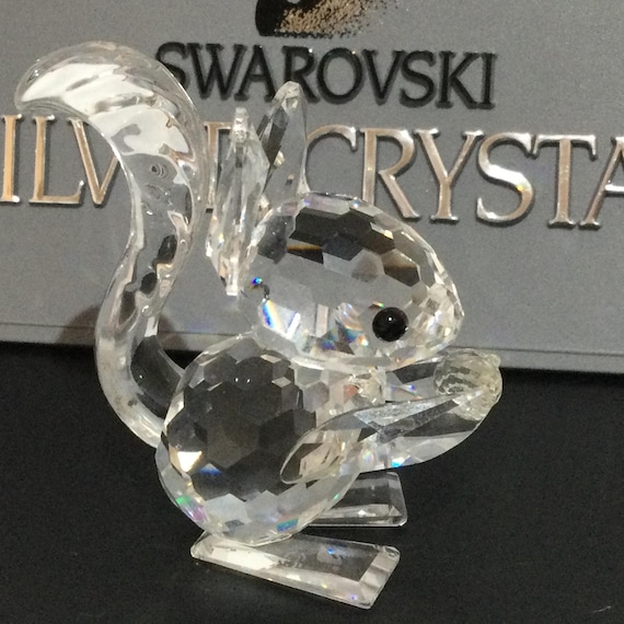 Swarovski Crystal SQUIRREL With Nut #011871 - Etsy
