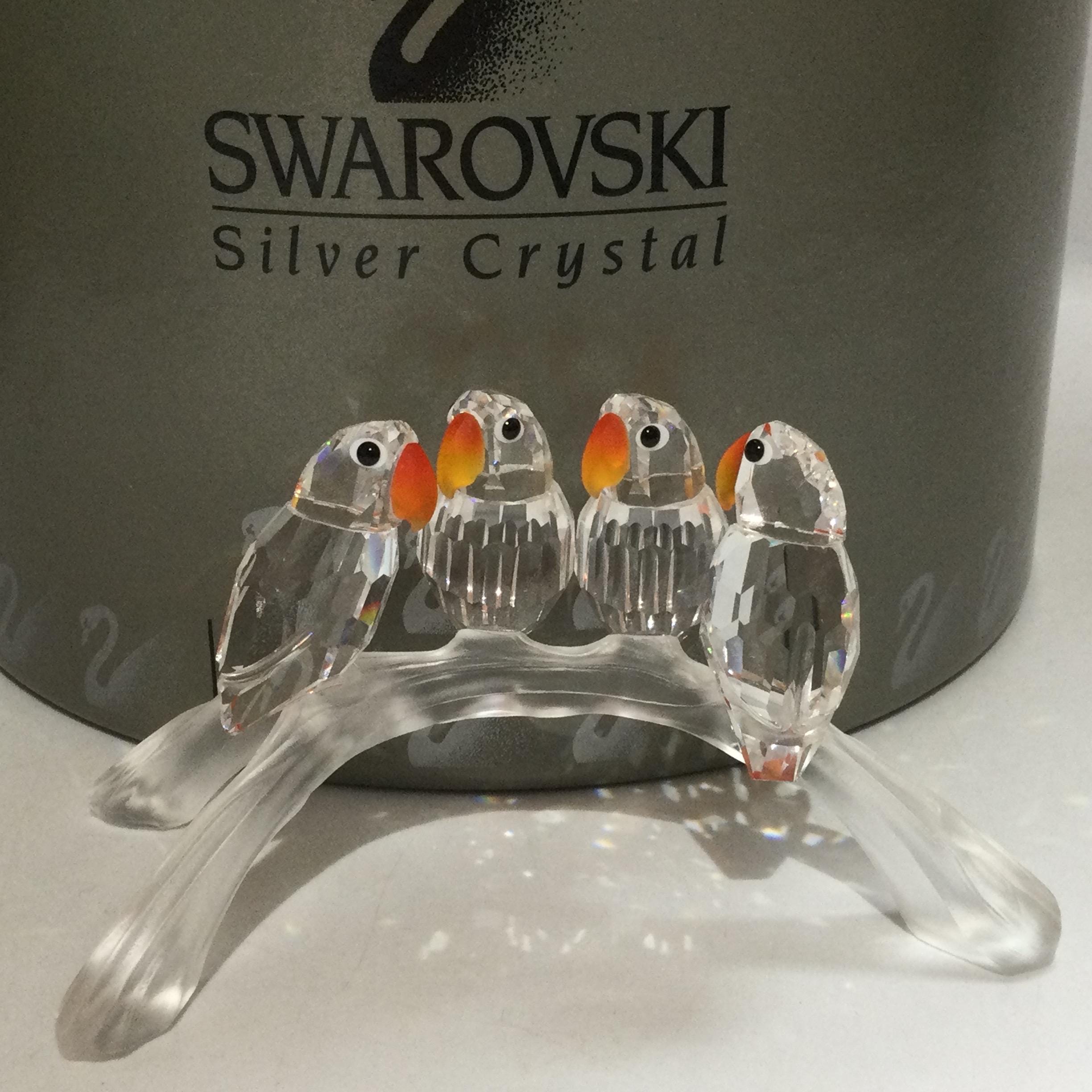 BOXED Swarovski Crystal LOVEBIRDS #199123 - Etsy