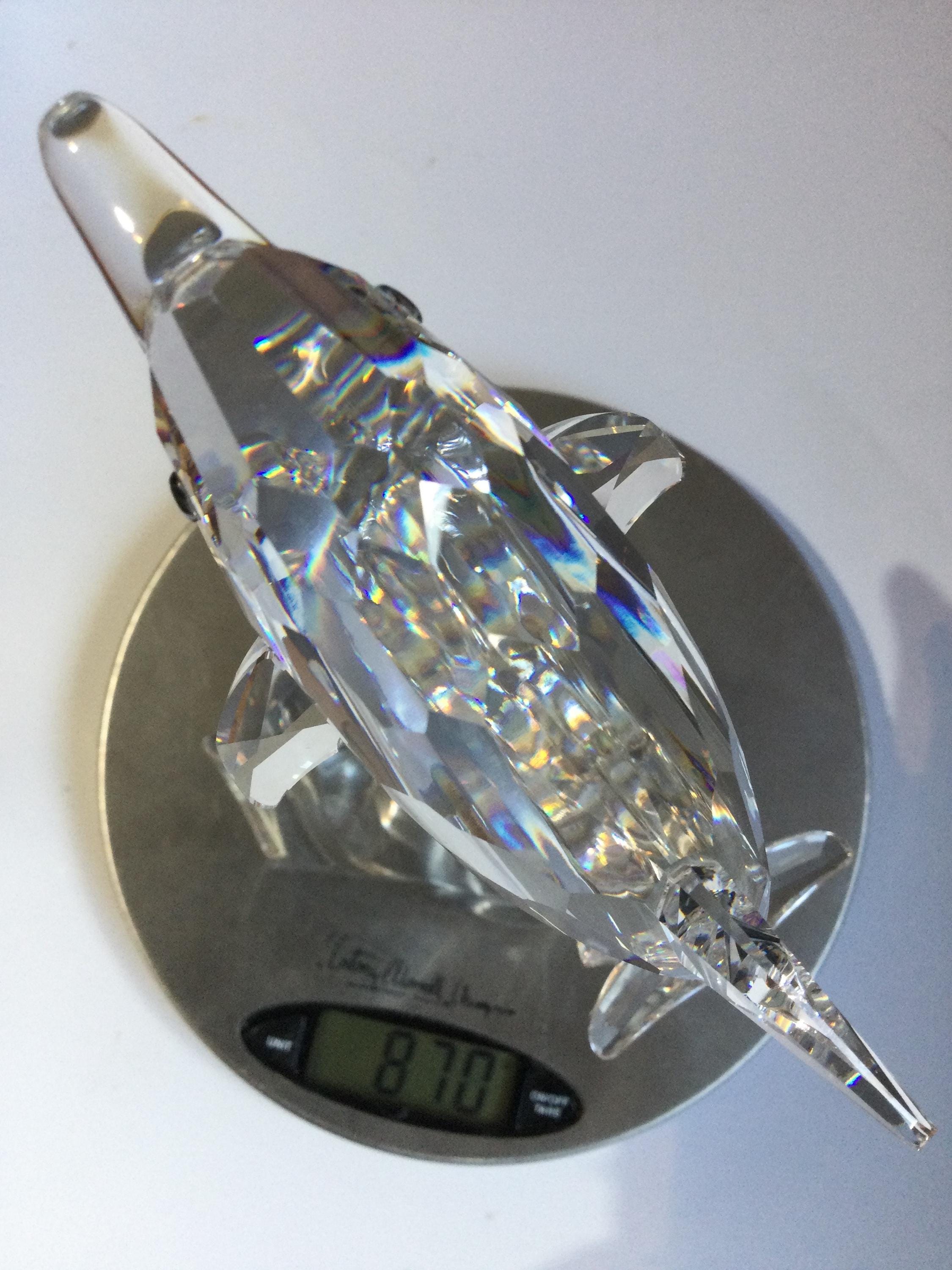 CASED Large Swarovski Crystal DOLPHIN MAXI #221628 - Etsy