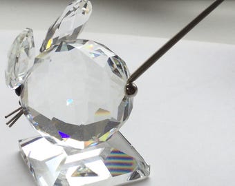 置物 Swarovski Mouse Replica Swarovski Crystal LARGE MOUSE With Metal Tail - Etsy