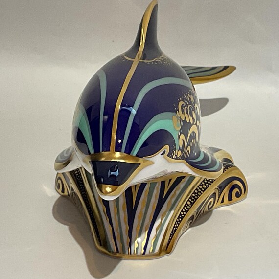 Royal Crown Derby LYME BAY DOLPHIN 2002 Limited Edition