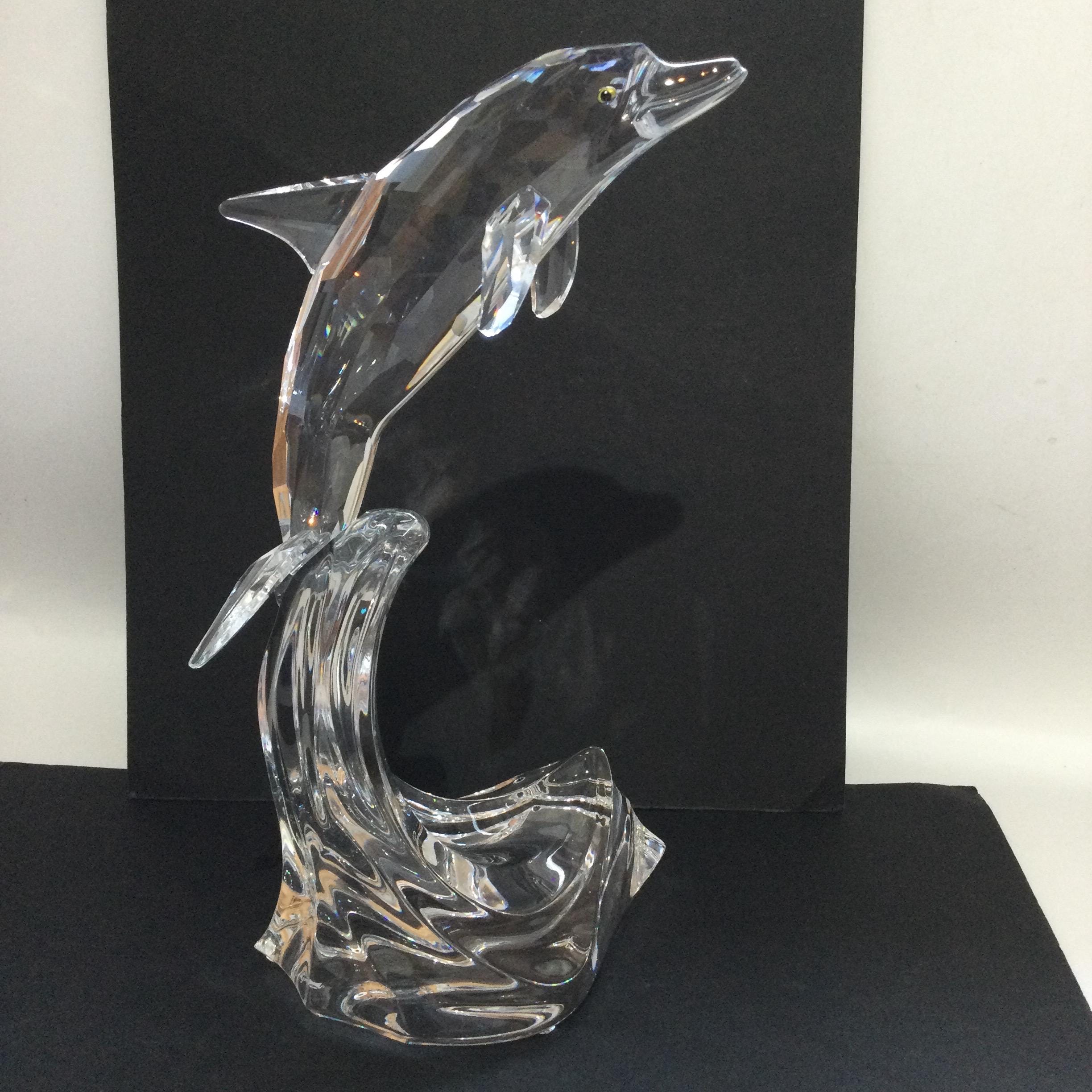 CASED Large Swarovski Crystal DOLPHIN MAXI #221628 - Etsy