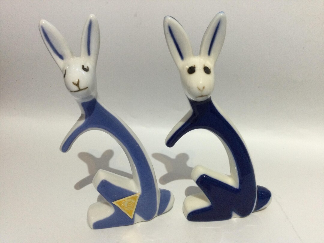 ROYAL DUX Stylised Ceramic RABBIT Figurine (sold Separately) - Etsy