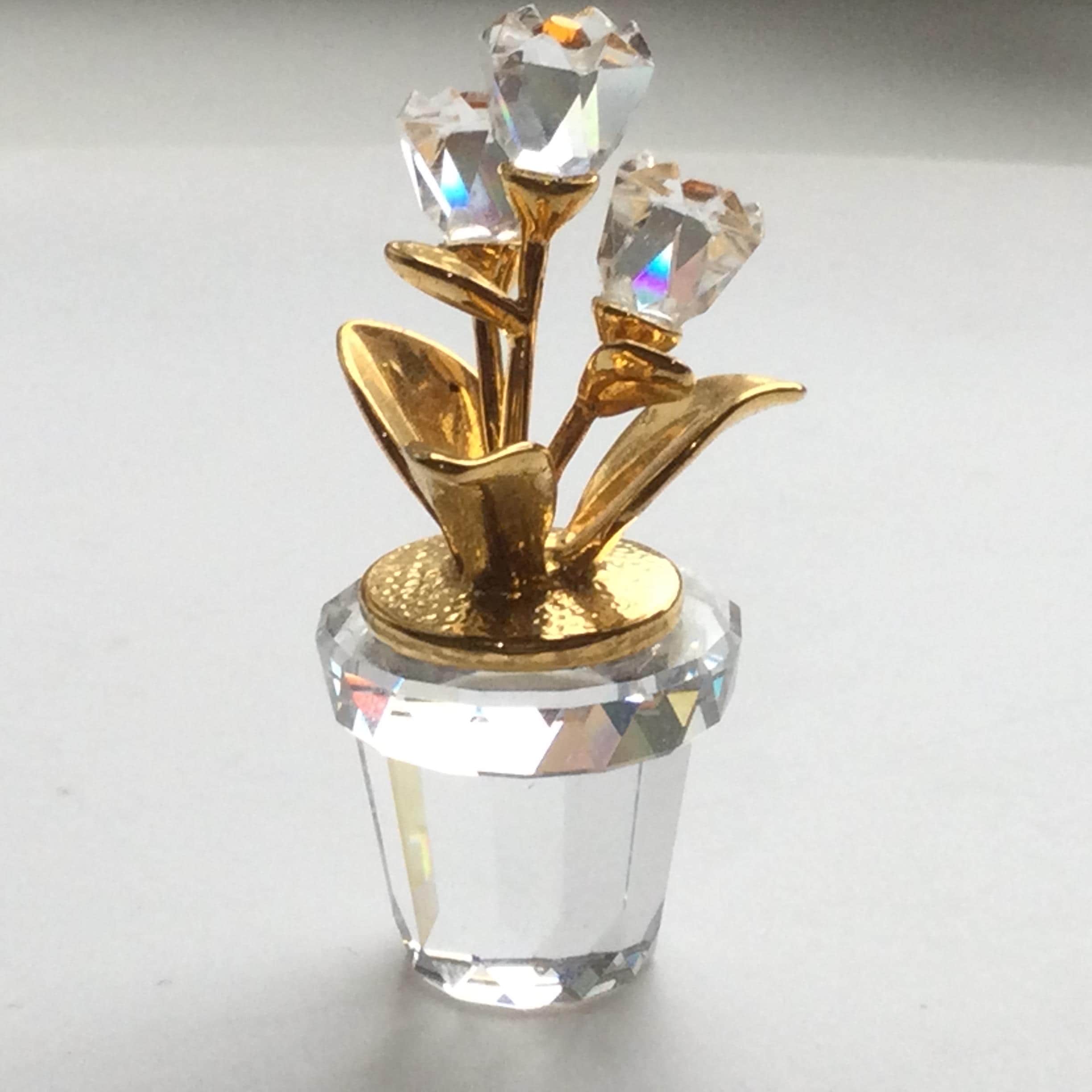 Boxed Swarovski Crystal Memories Small FLOWER POT #208885 - Etsy