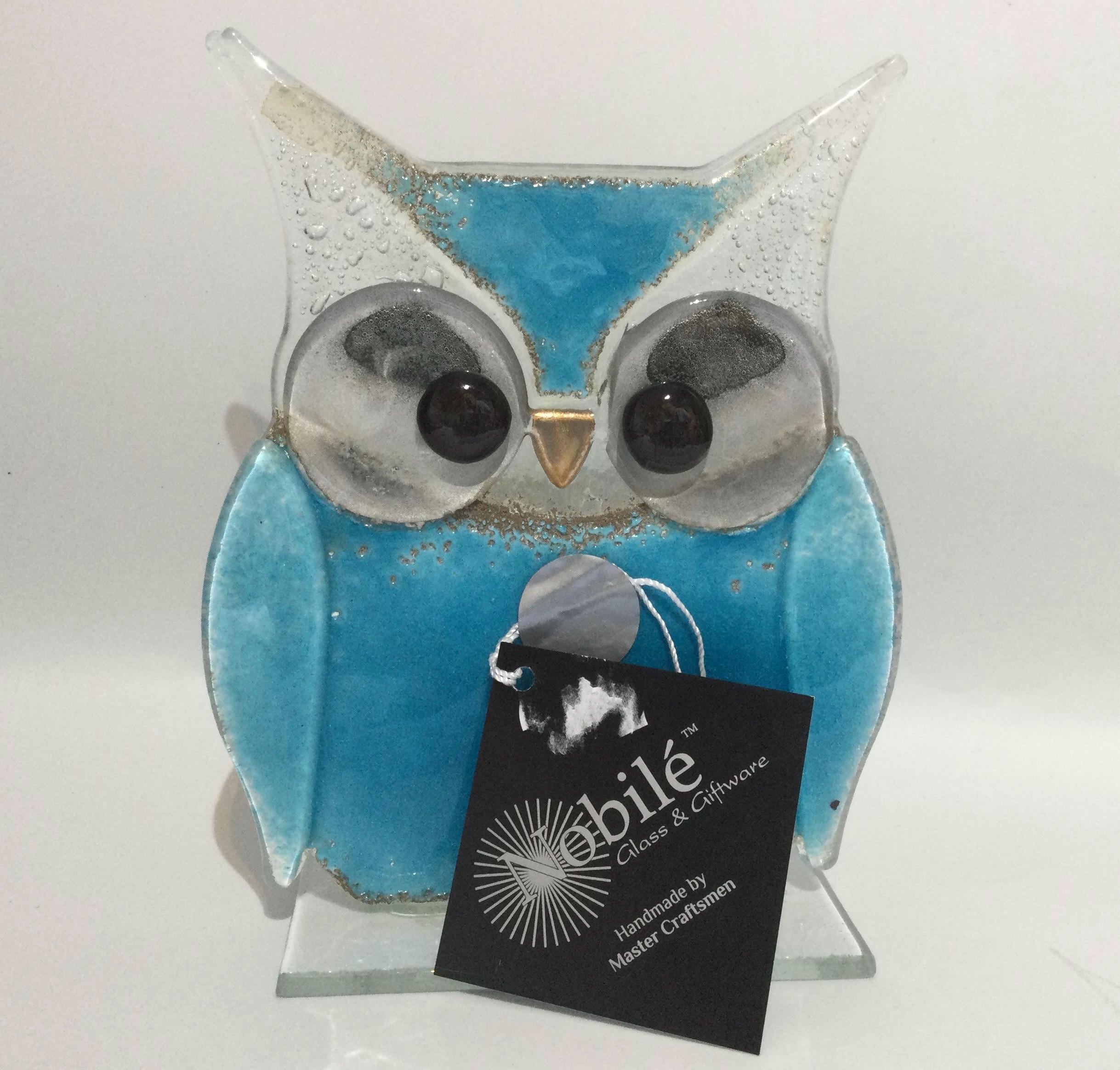 Hand Made Fused GLASS OWL by Nobile Glassware - Etsy