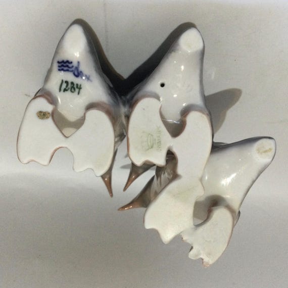 ロイヤル コペンハーゲン 磁器製 ペンギン 3 羽の置物 #1284