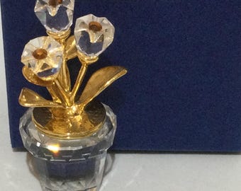 Boxed Swarovski Crystal Memories Small FLOWER POT #208885 - Etsy