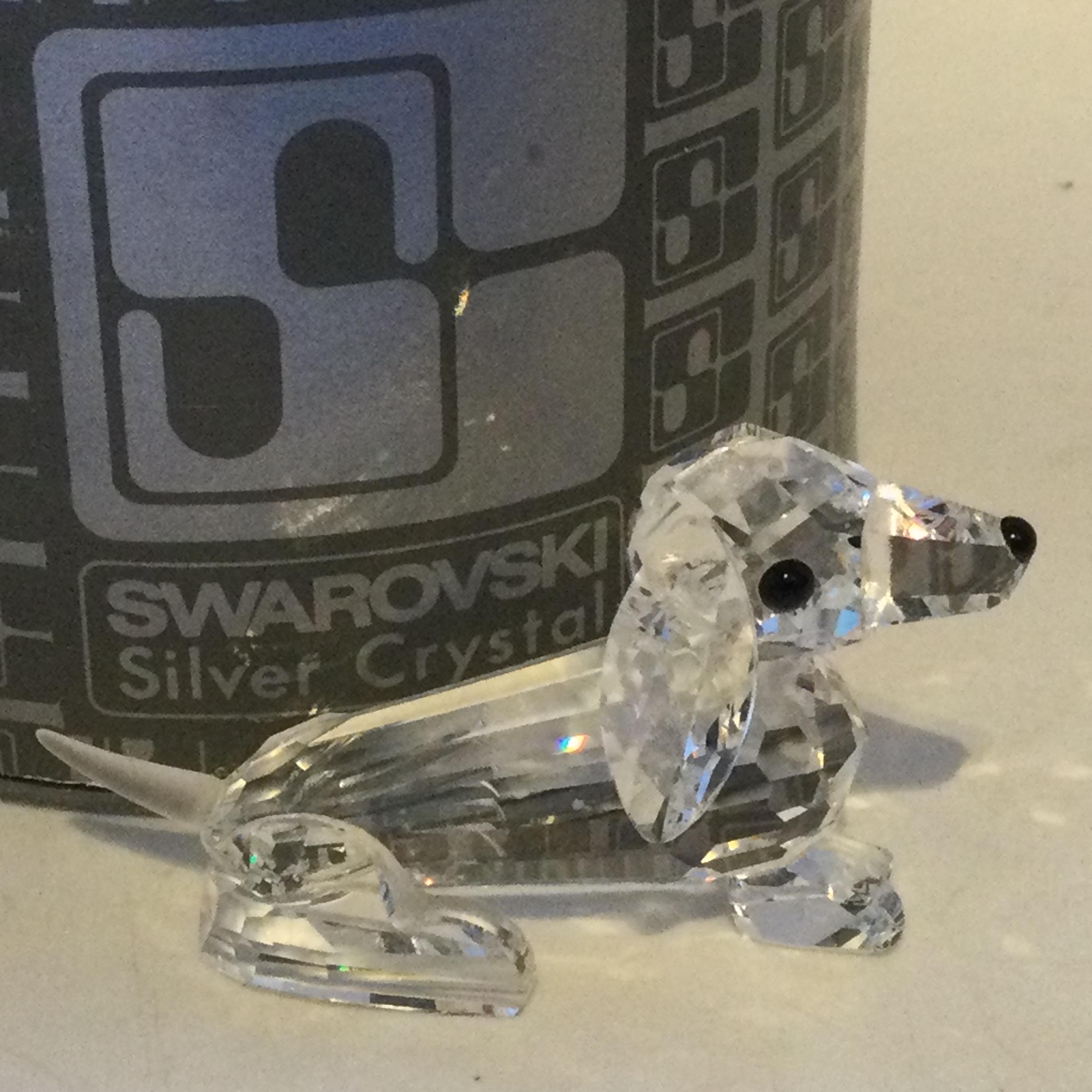 Swarovski Crystal Dachshund Figurine - Etsy