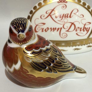 Royal Crown Derby CHAFFINCH PAPERWEIGHT