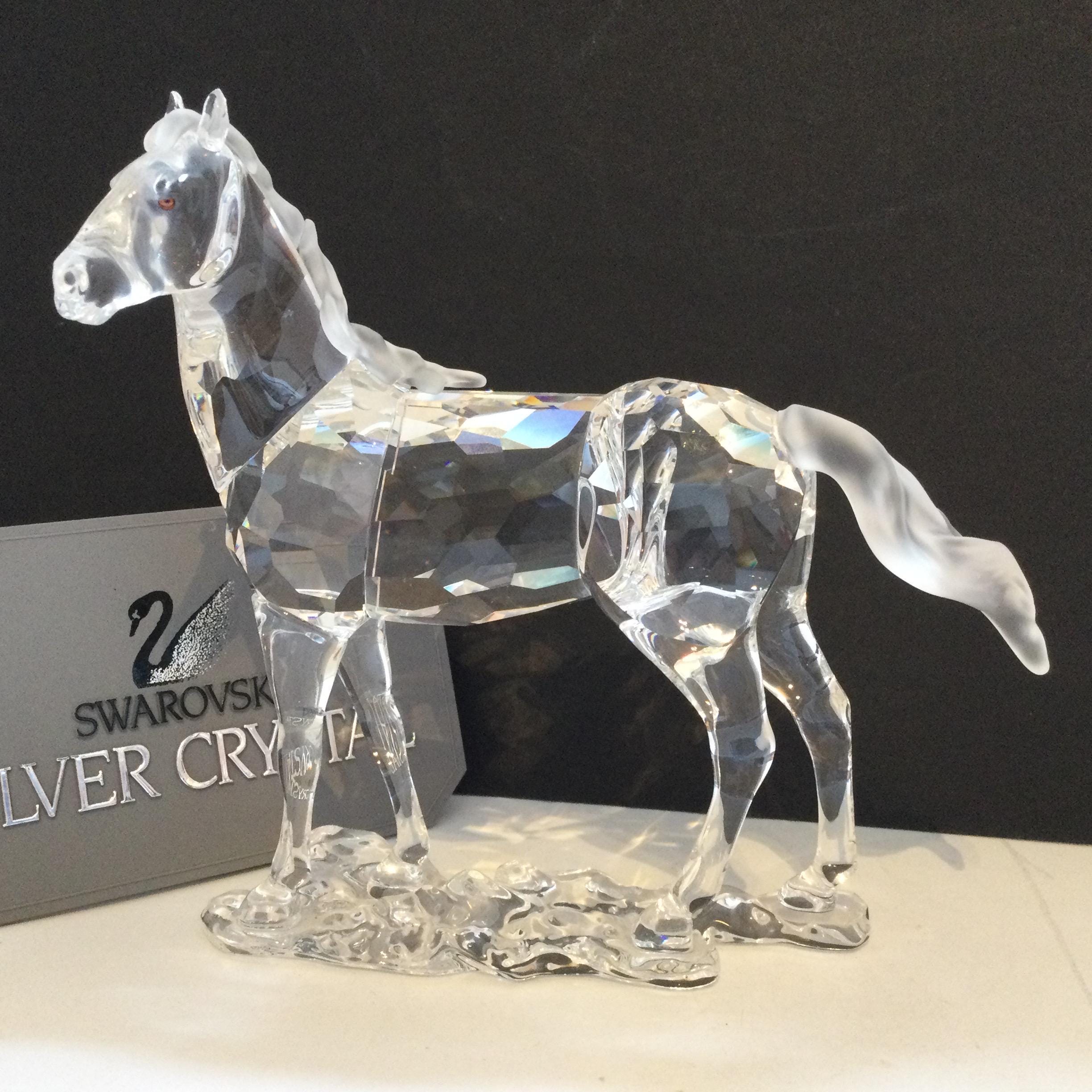 Swarovski Crystal Horse Figurines - Etsy