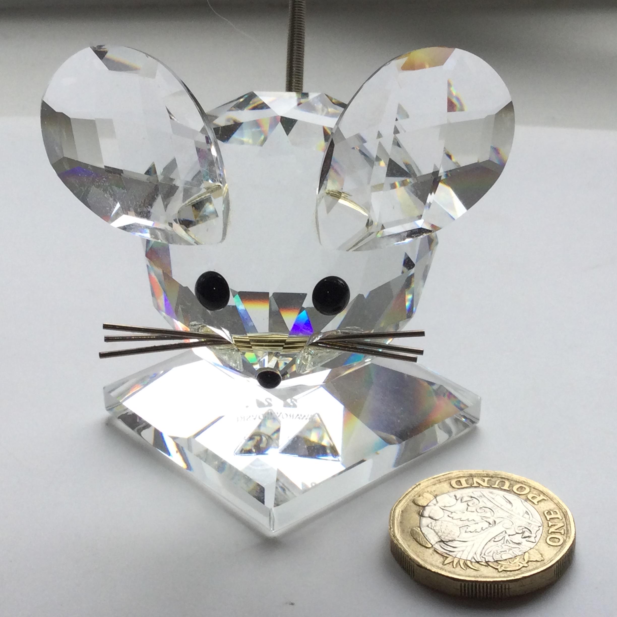 Swarovski Crystal LARGE MOUSE With Metal Tail - Etsy