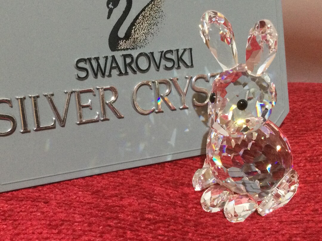 Swarovski Crystal MOTHER RABBIT #014850 - Etsy