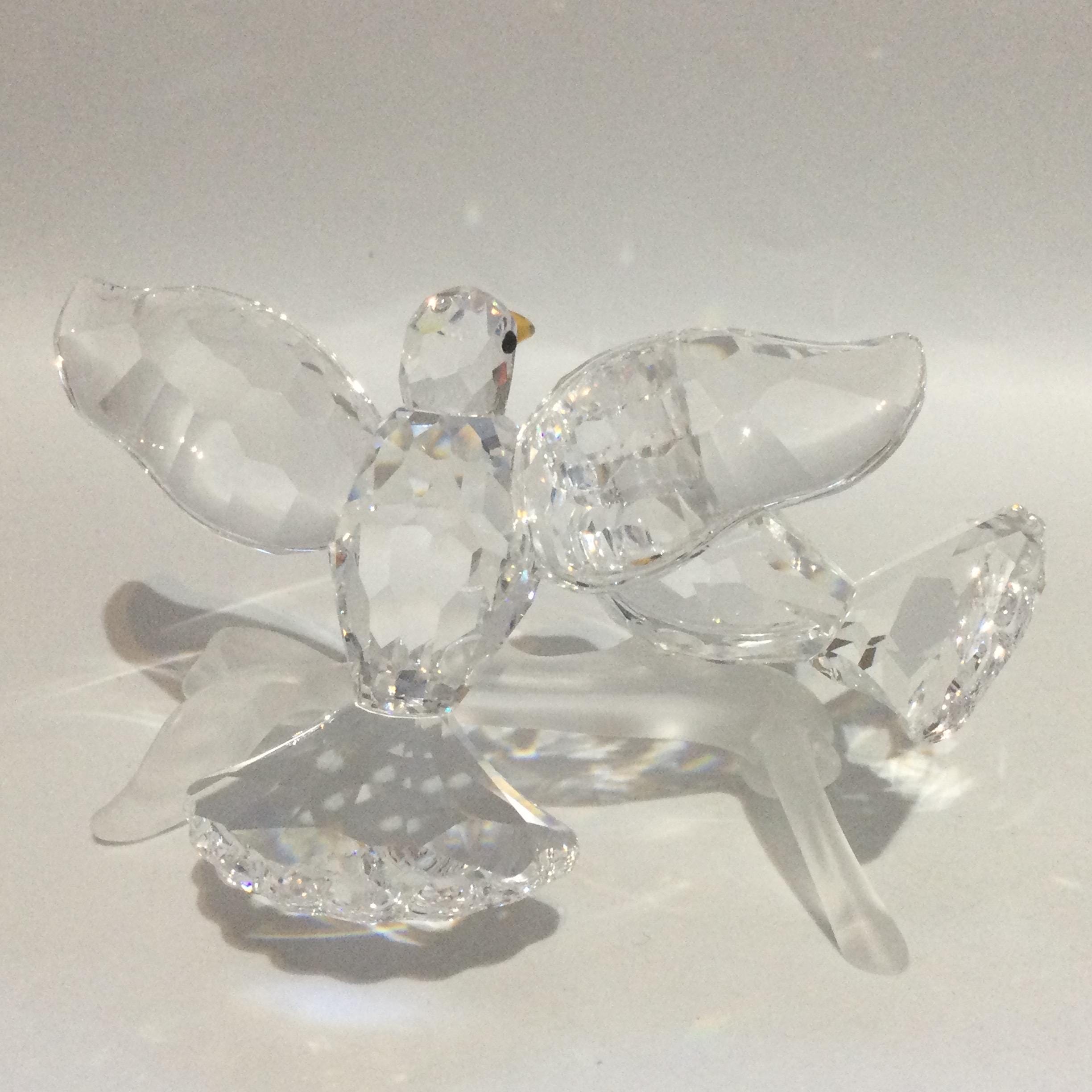 Swarovski Crystal TURTLE DOVES #657378 - Etsy