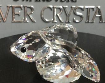 Vintage Swarovski Crystal Bunny Rabbit Figurine, Laying Down, Miniature ...