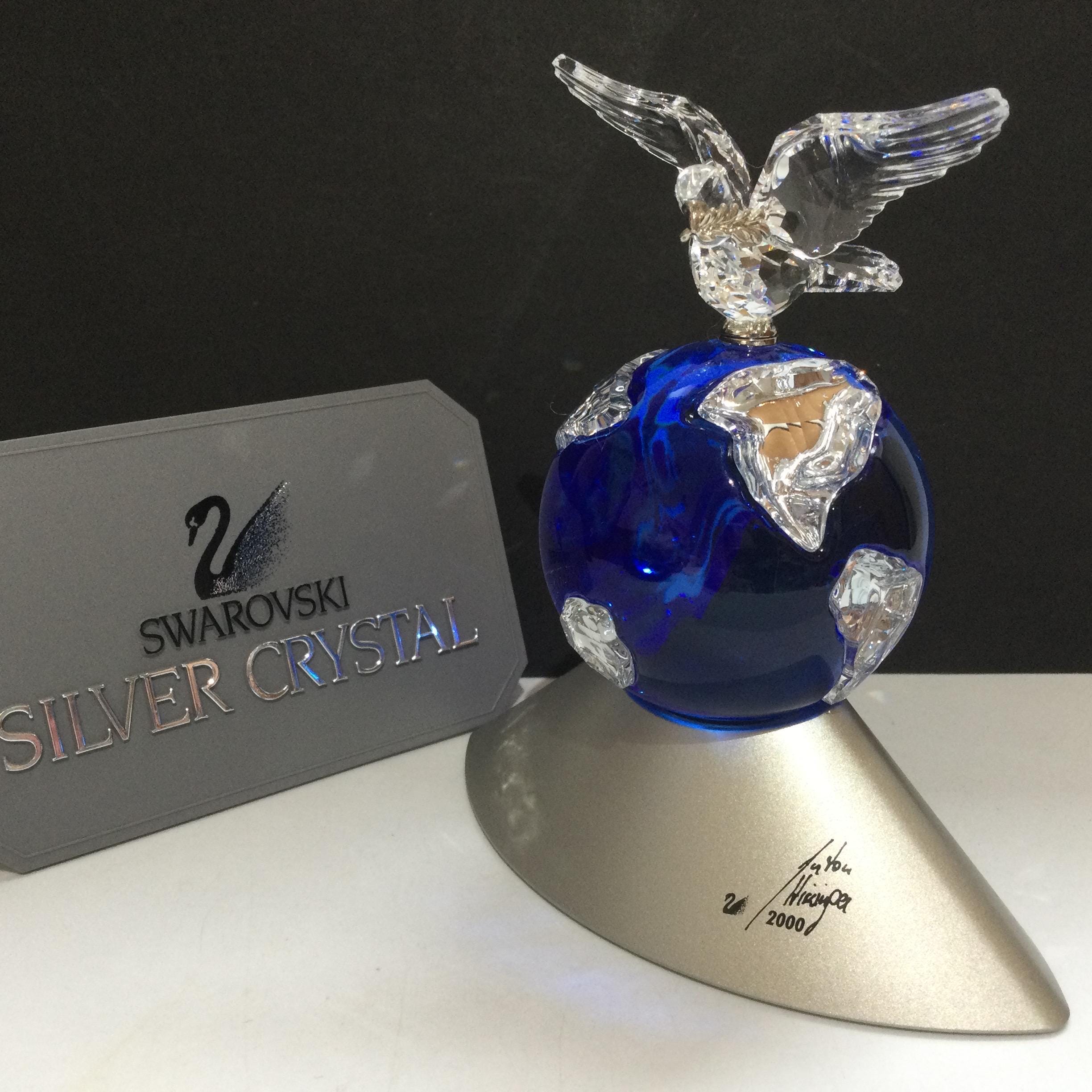 Swarovski Planet 2000 クリスタル地球儀ミレニアム Swarovski Crystal BLUE PLANET EARTH 2000 Millennium Edition