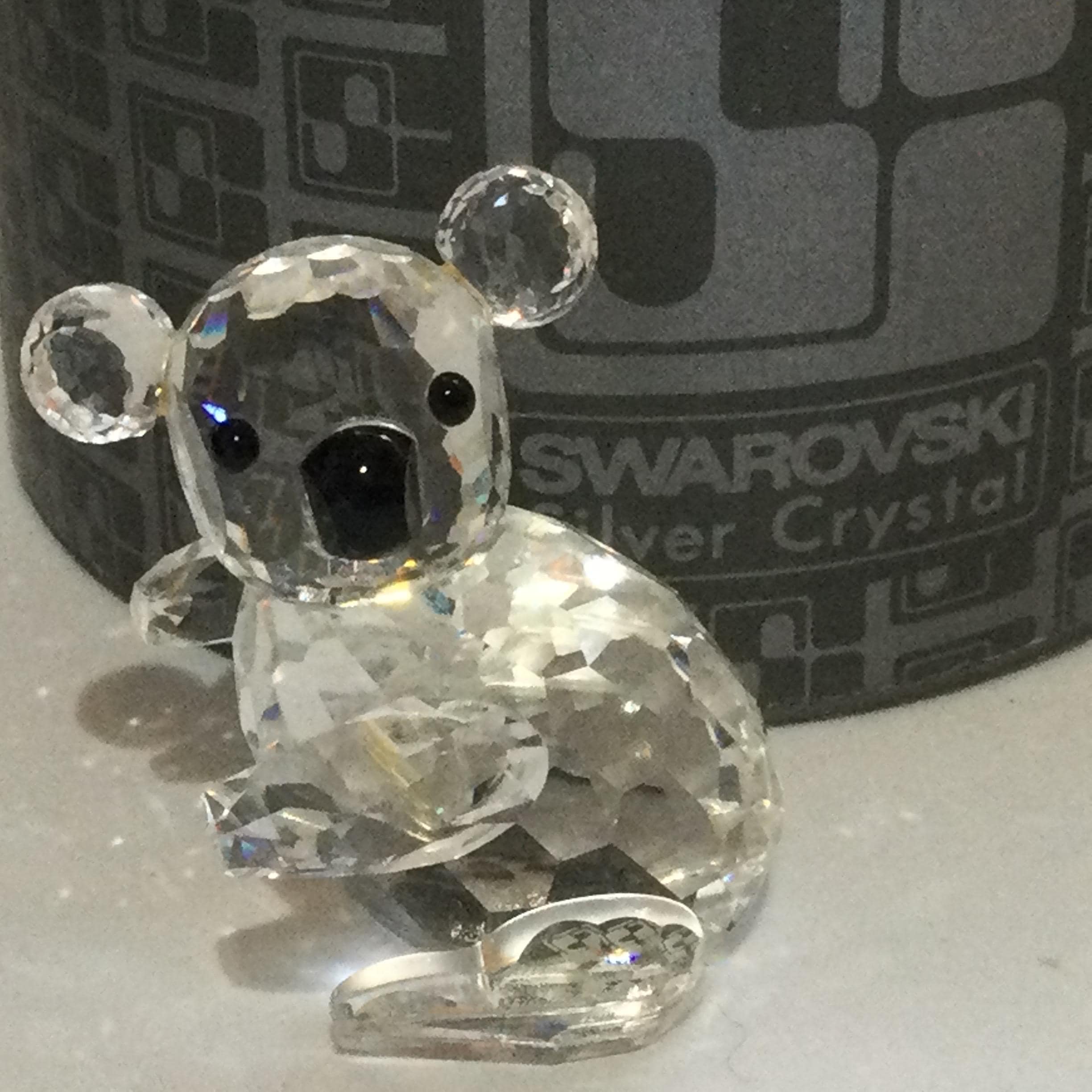 BOXED Swarovski Crystal Large KOALA BEAR #0014366 V.2 Left - Etsy
