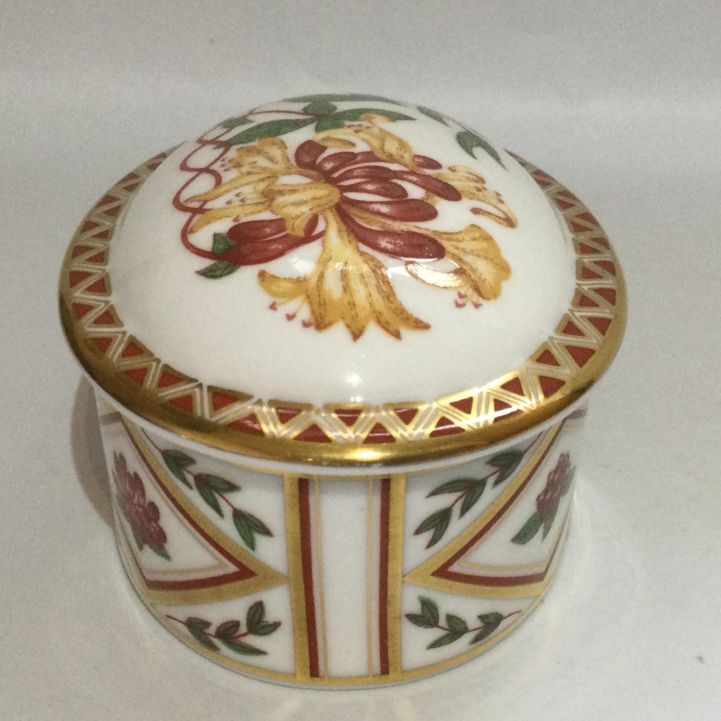 ロイヤルクラウンダービー ハニーサックル トリンケットポット - Etsy 日本