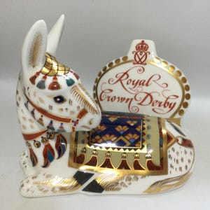 Royal Crown Derby Pig - Etsy UK
