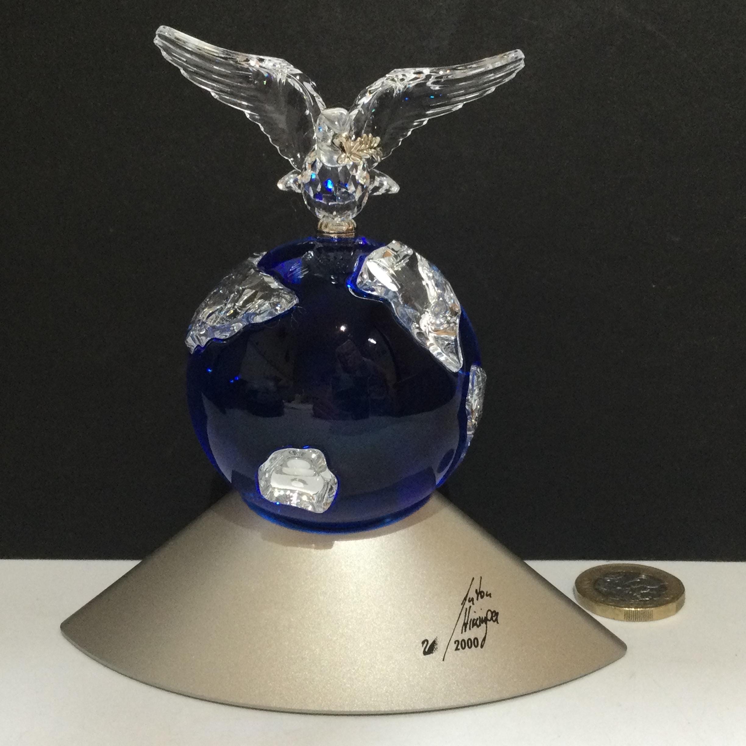 Swarovski Planet 2000 クリスタル地球儀ミレニアム Swarovski Crystal BLUE PLANET EARTH 2000 Millennium Edition