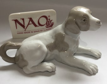 Vintage NAO by Lladro Porzellanfigur eines Hundes