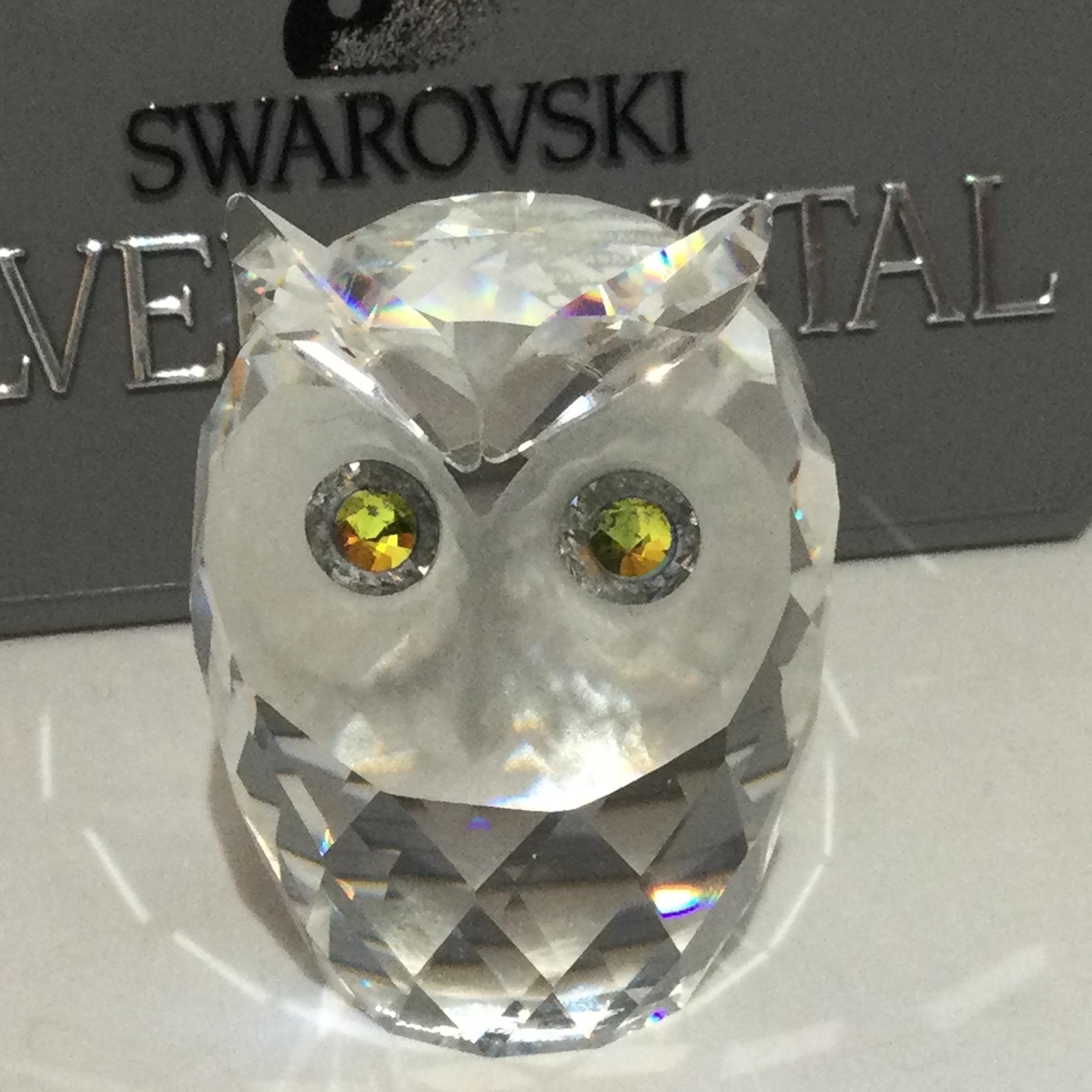 スワロフスキー　アウル　スモール OWL　SMALL　SWAROVSKI　縁起物 Swarovski Crystal SMALL / MEDIUM OWL #010016 - Etsy