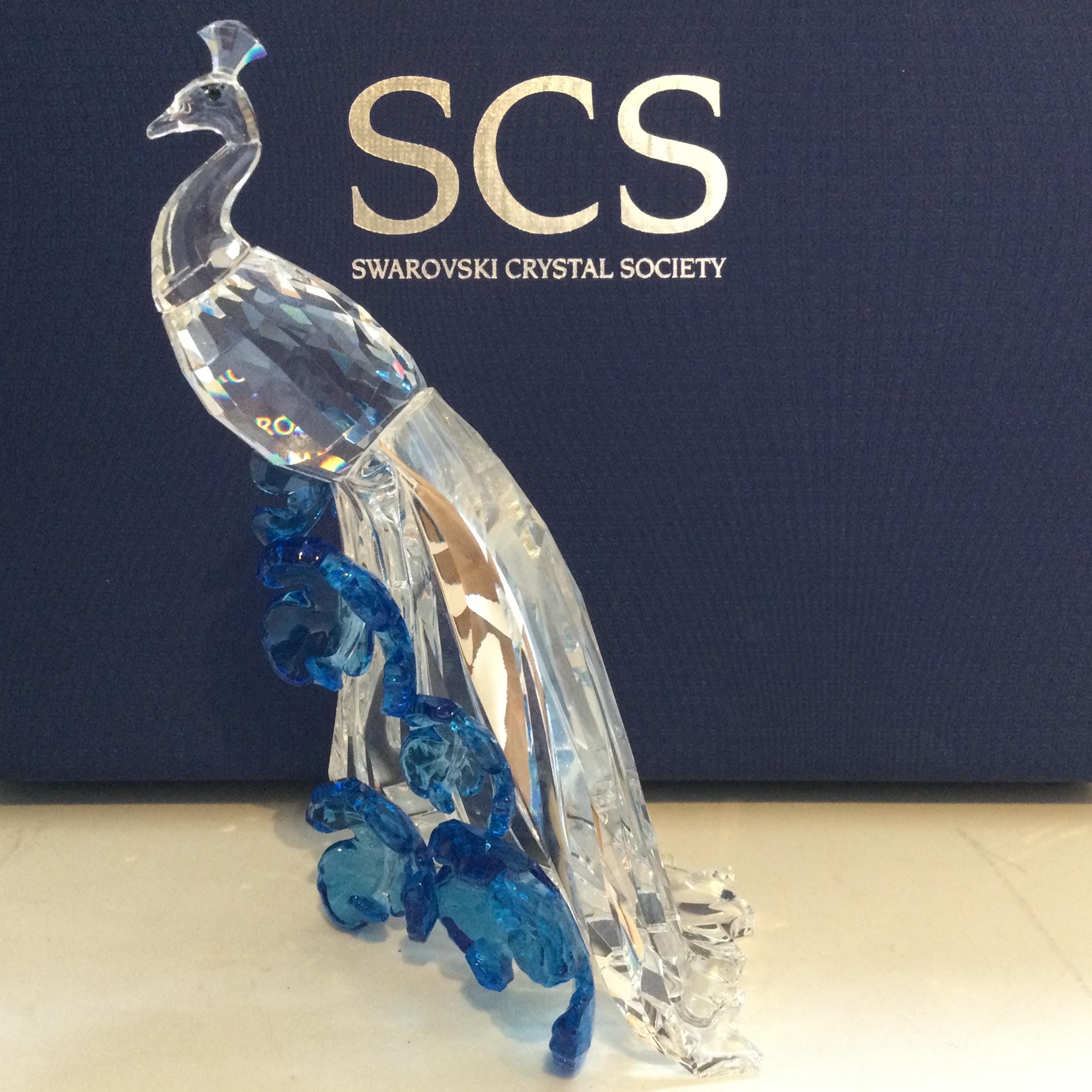 Peacock Crystal Figurine Swarovski - Etsy
