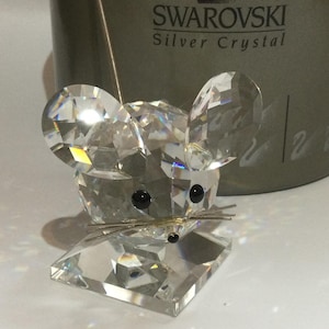 Swarovski Crystal LARGE MOUSE With Metal Tail